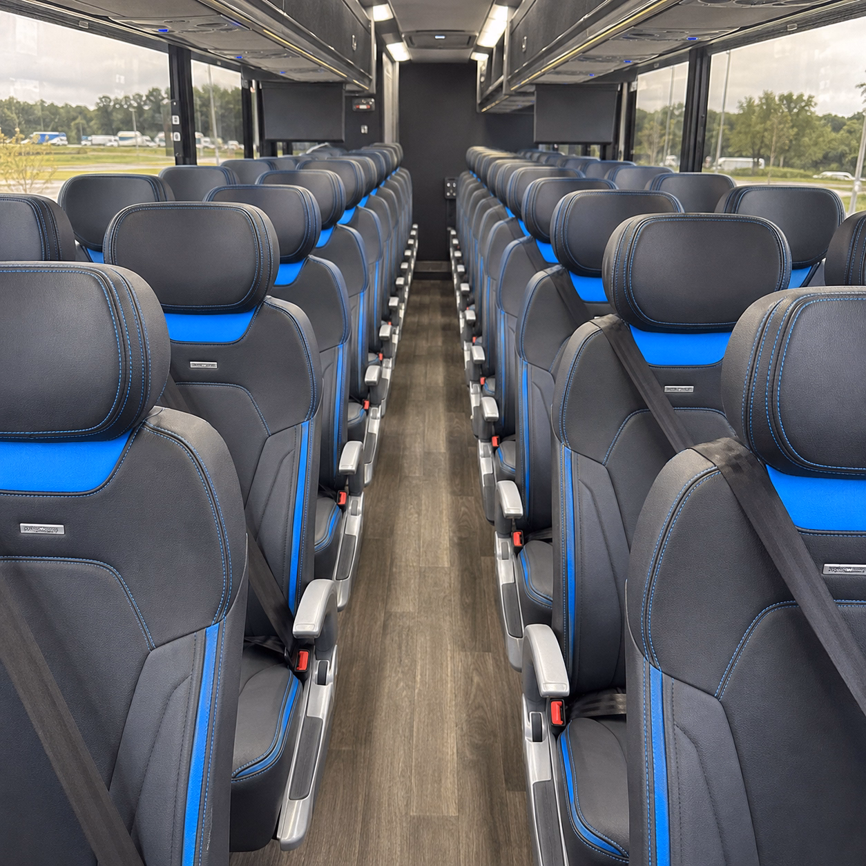 san francisco charter bus services interior